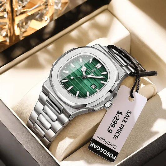 Luxury Watch Business Waterproof Male Clock